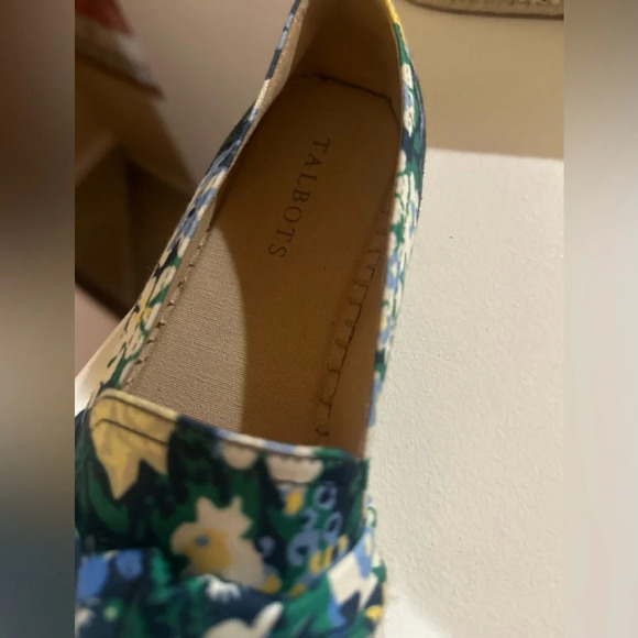 Women’s TALBOTS Izzy Knot Detail Espadrilles Blue Green. Size 8.5. - Picture 5 of 8